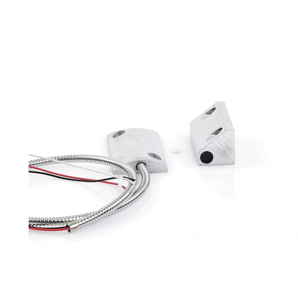 Contacto Magnético para Piso Uso Rudo / Salida Dual NC/NA / GAP 65 mm (2.5 in) / Aluminio / Cable Blindado 55 cm / UL & CE