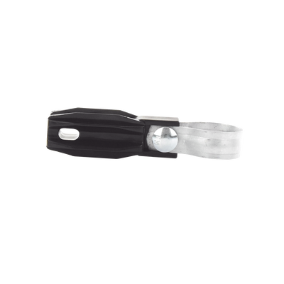 Aislador de Paso o Esquina con Abrazadera / 33-38 mm / Resina Virgen 100% / Anti-Arqueo / Tubería de Malla Ciclónica