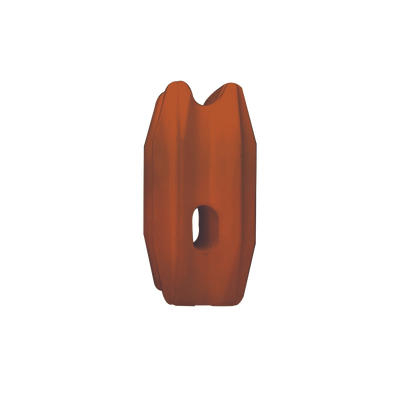 Aislador de Esquina Naranja para Cercos Eléctricos / 18 kV / Resinas Vírgenes / Resistencia 7.5-10.2 kg / Anti UV / 66 mm x 31.6 mm