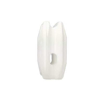 Aislador Blanco de Esquina para Cercos Eléctricos / 18 kV / Resinas Vírgenes / Resistencia 7.5-10.2 kg / Anti UV / 66 mm x 31.6 mm
