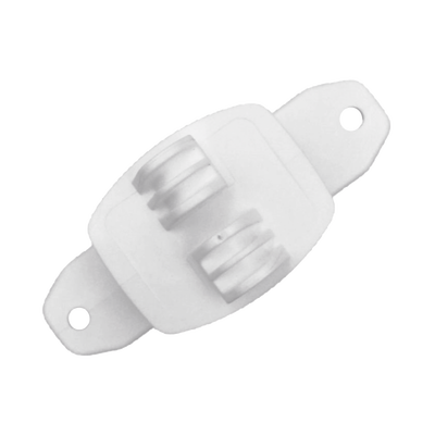 Aislador de Paso Blanco Reforzado para Cercos Eléctricos / Aislamiento hasta 18 kV / Resistente a Clima Extremo / Polipropileno y Policarbonato