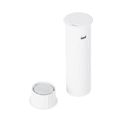 Sensor Magnético Inalámbrico para Empotrar / Invisible en Puerta Cerrada / Gap 2.54 cm / 345 MHz / Batería 5 Años / Diseño Cilíndrico Discreto