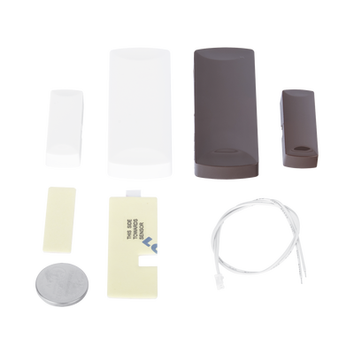 Sensor + Transmisor Inalámbrico 1 Zona / Contacto Magnético + Entrada Externa / 345 MHz / Batería 5 Años / Convierte Sensores Cableados a Inalámbricos