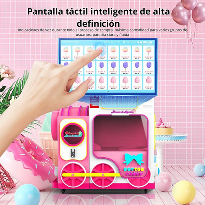 Maquina expendedora de malvaviscos y algodon de azúcar 24/7