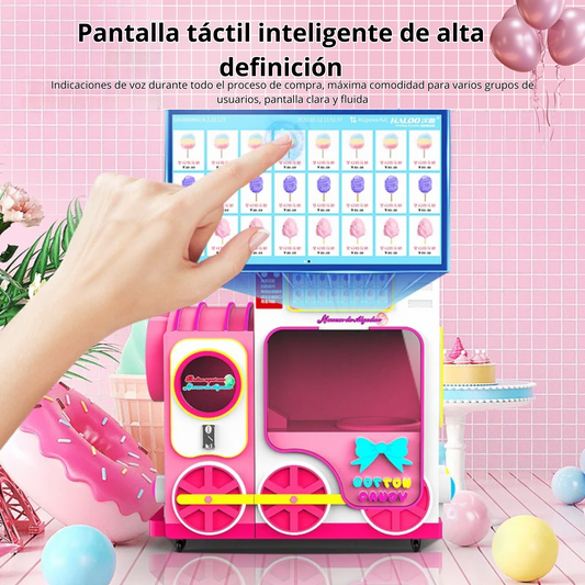 Maquina expendedora de malvaviscos y algodon de azúcar 24/7