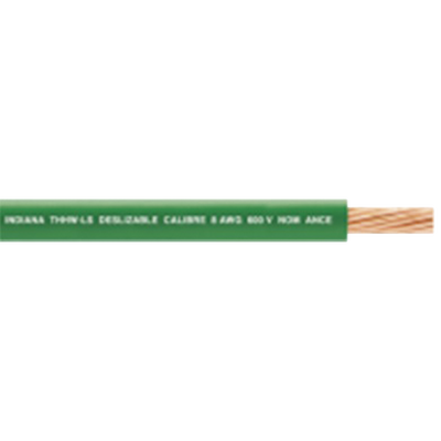Cable THW-LS / Calibre 12 AWG / 19 Hilos / Color Verde / Bobina 100 m (328 ft)