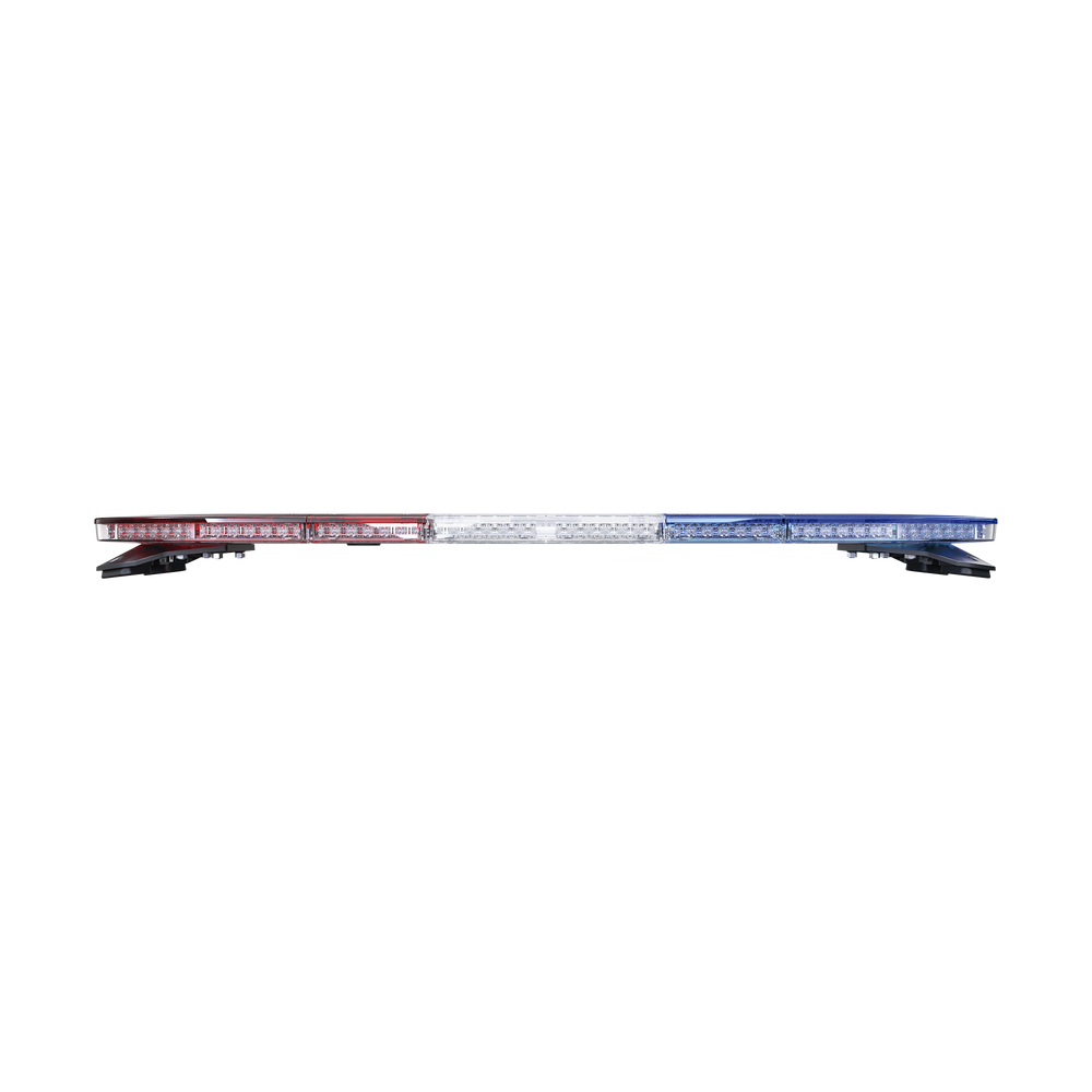Barra de luces de 48", 216 LED, Dual Color, Programable, Rojo/Azul/Ámbar/Claro, Ideal para Equipar Unidades de Seguridad Publica con Domos Rojo