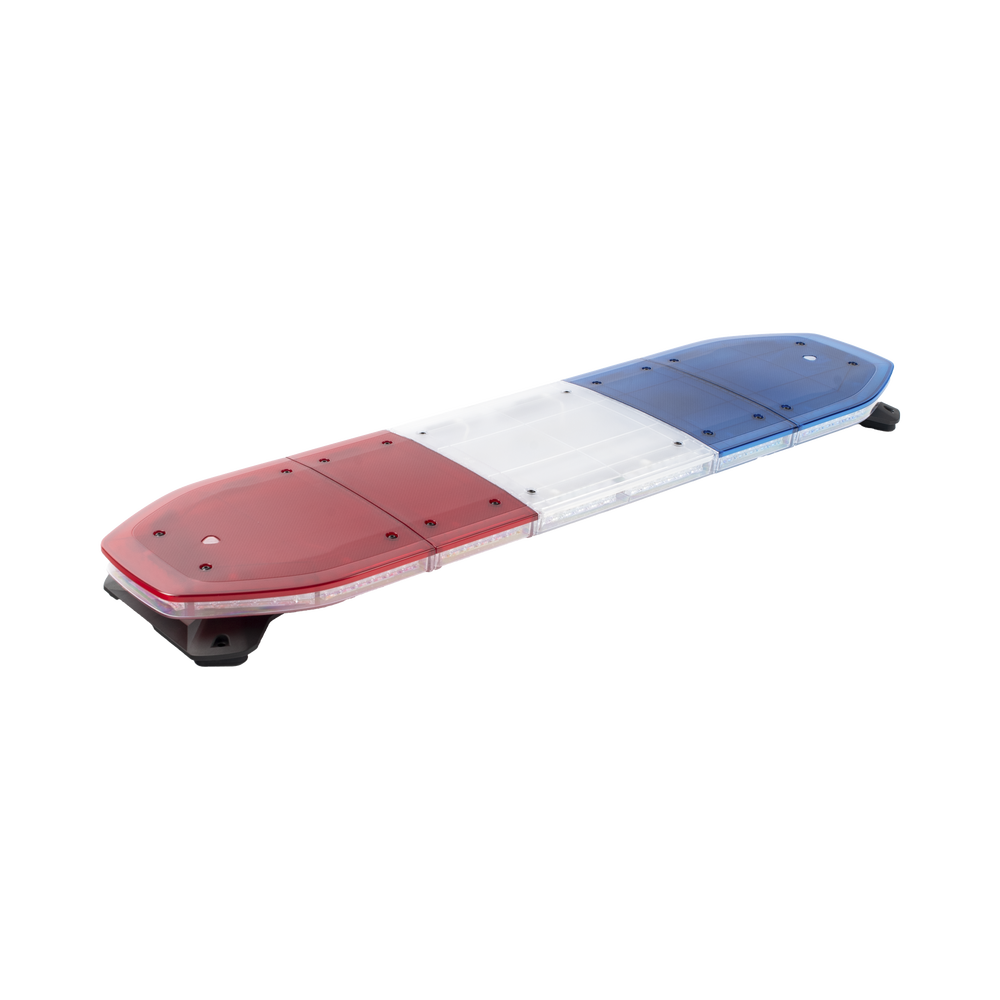 Barra de luces de 48", 216 LED, Dual Color, Programable, Rojo/Azul/Ámbar/Claro, Ideal para Equipar Unidades de Seguridad Publica con Domos Rojo