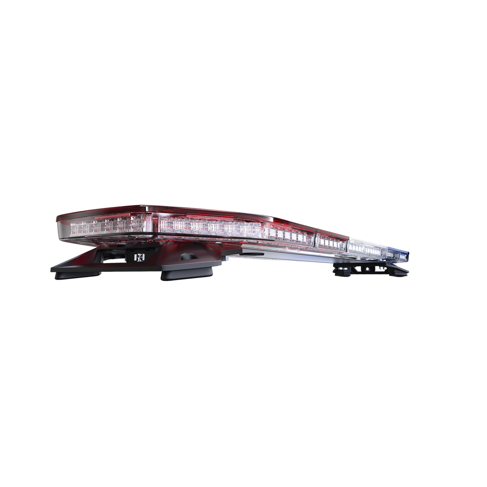 Barra de luces de 48", 216 LED, Dual Color, Programable, Rojo/Azul/Ámbar/Claro, Ideal para Equipar Unidades de Seguridad Publica con Domos Rojo