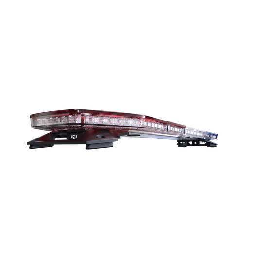 Barra de luces de 48", 216 LED, Dual Color, Programable, Rojo/Azul/Ámbar/Claro, Ideal para Equipar Unidades de Seguridad Publica con Domos Rojo
