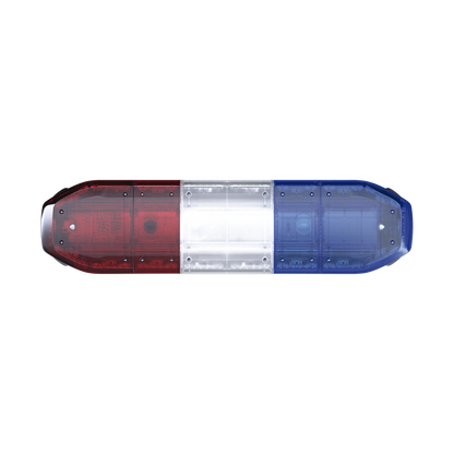 Barra de luces de 48", 216 LED, Dual Color, Programable, Rojo/Azul/Ámbar/Claro, Ideal para Equipar Unidades de Seguridad Publica con Domos Rojo