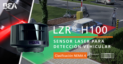 Kit de Sensor láser y control remoto / Evite el uso de lazos magnéticos / Protege carriles de hasta 9.6 m de ancho y 9.6 metros de profundidad