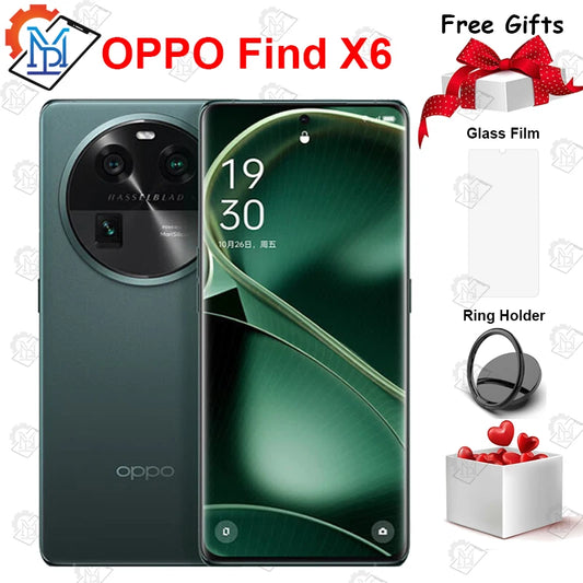 Original OPPO Find X6 5G teléfono móvil 6,74 "Pantalla AMOLED dimensiones 9200 Octa Core Android 13 80W SuperChager NFC Smartphone