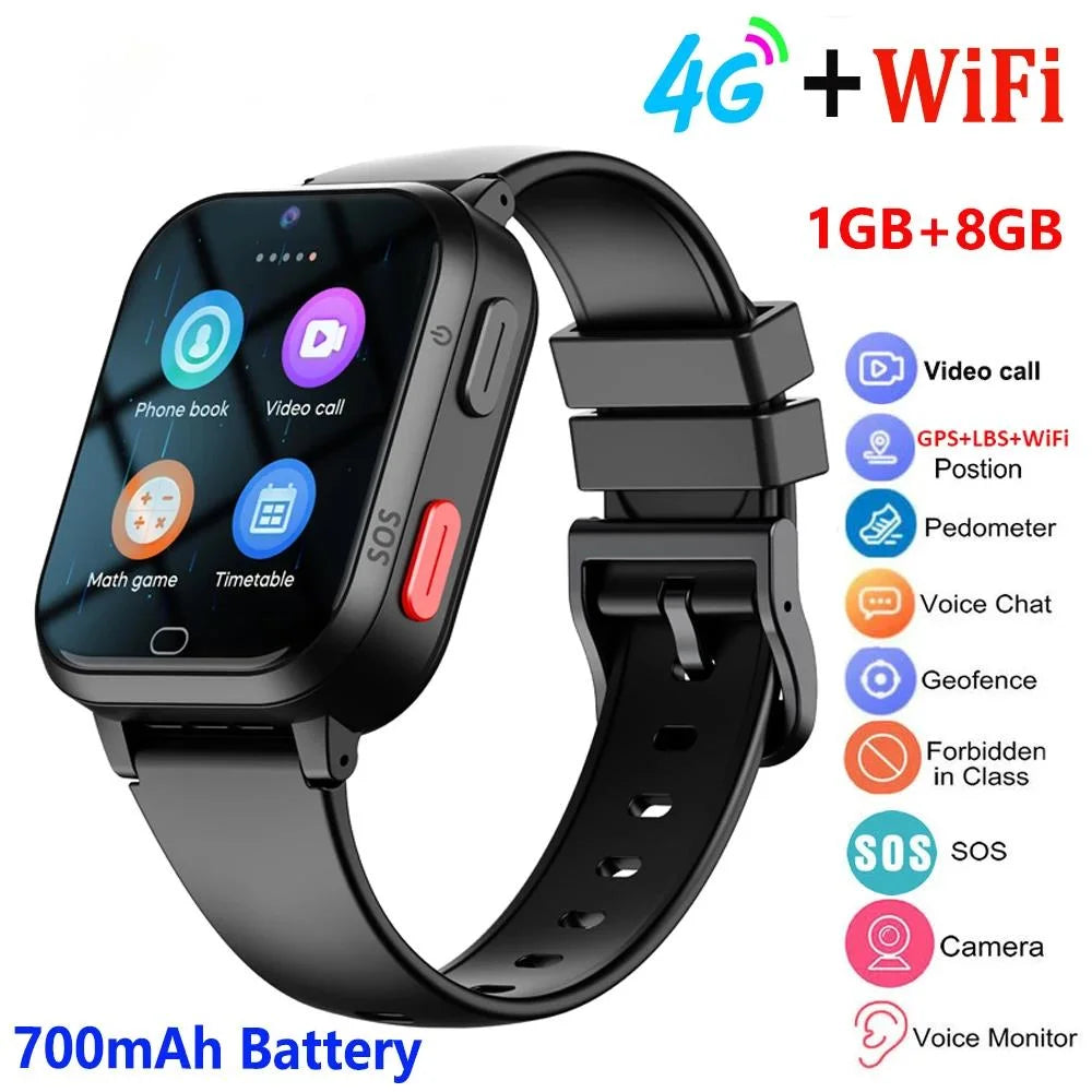 Xiaomi Mijia 4G+Wifi Children Smart Watch 700mah Battery Kid Video Call SOS GPS+LBS Location Tracker Nano SIM Card Smartwatch