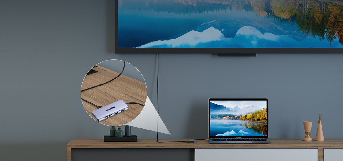 Hub USB-C 8 en 1 / HDMI 4K / 3x USB 3.0 + 1x USB 2.0 / SD + Micro SD / PD 100W / Aleación de Aluminio