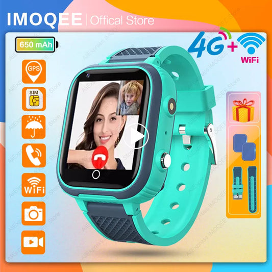 Nuevo reloj inteligente para niños GPS 4G Wifi LT21 rastreador impermeable reloj inteligente para niños videollamada teléfono reloj llamada Monitor Smartwatch
