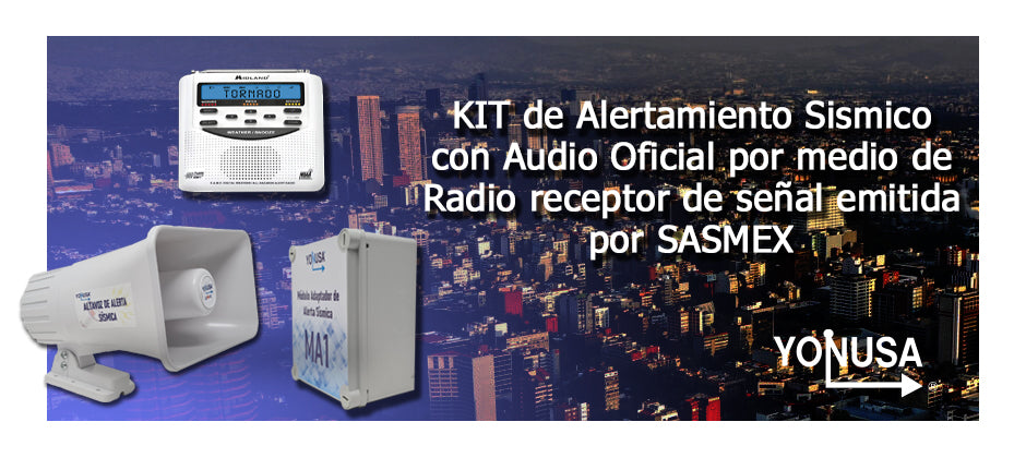 KIT de Alertamiento SISMICO con Audio Oficial SASMEX