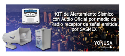 KIT de Alertamiento SISMICO con Audio Oficial SASMEX