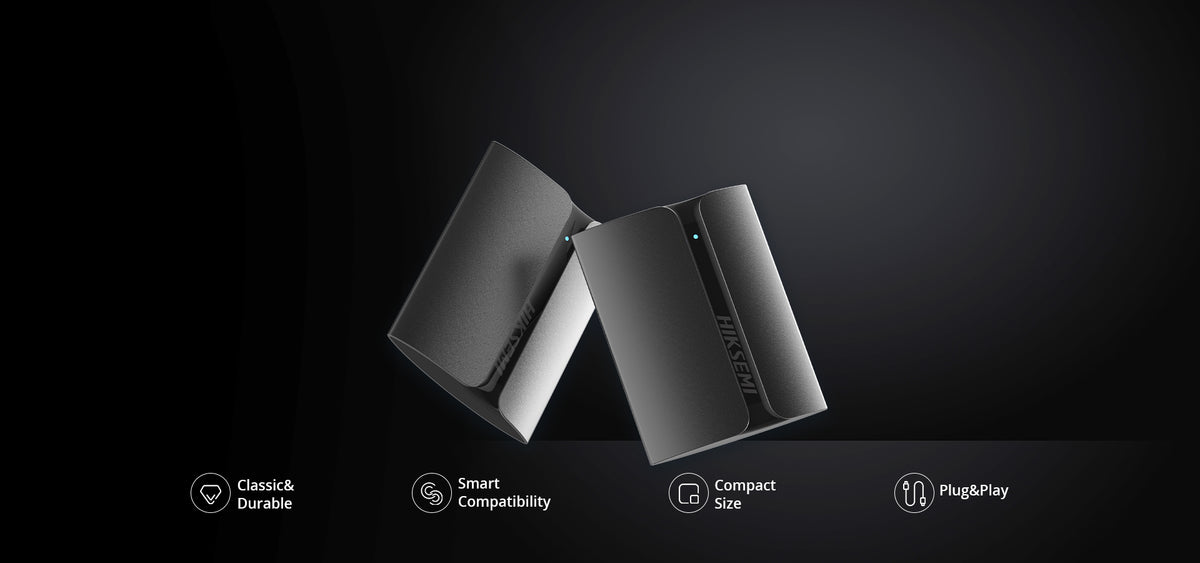 SSD Portátil HIKSEMI T300S / 1 TB / USB 3.1 Tipo C / Lectura 560 MB/s / Escritura 500 MB/s / Aleación de Aluminio / 48 g