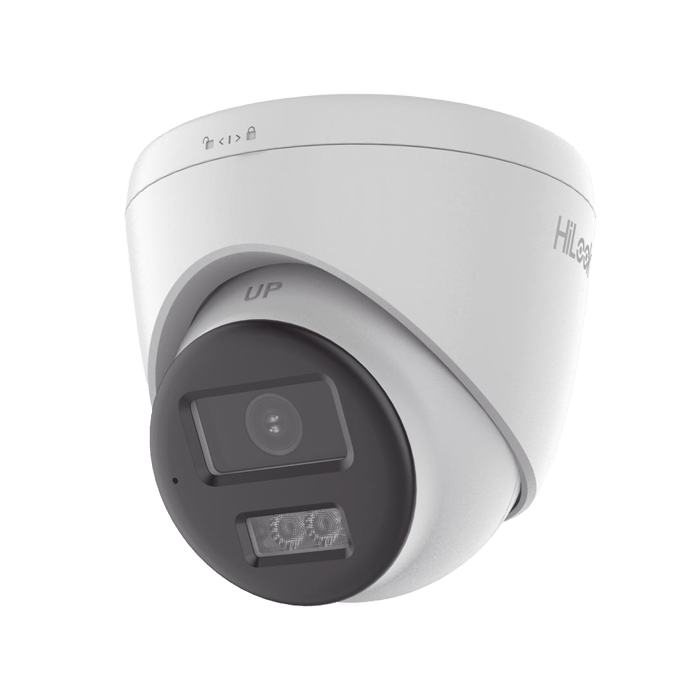 Kit HiLook Audio Bidireccional TurboHD 1080p / DVR 4 Canales / 2 Cámaras Turret (Exterior) con Bocina y Microfóno Integrado / 2 Fuentes de Poder