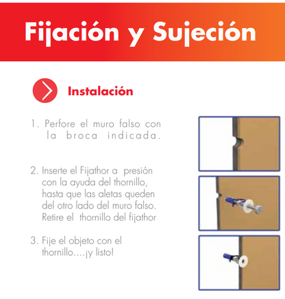 Taquete tipo mariposa con tornillo de 3" (25pzs) (2208-06025)