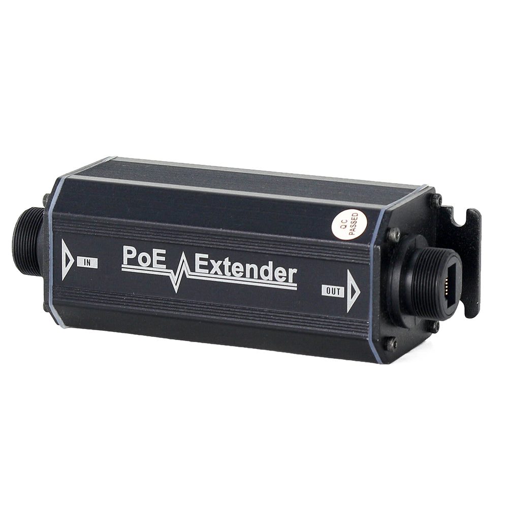 Extensor PoE / 100 Metros / Intemperie (IP66) / 60 Watts / 1 Puerto de Entrada / 1 Puerto de Salida PoE / No requiere alimentación