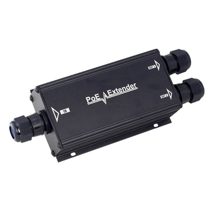 Extensor PoE/ 100 Metros / Intemperie (IP66) / 60 Watts / 1 puerto @ 2 salidas a 30 W / No requiere fuente de alimentación adicional
