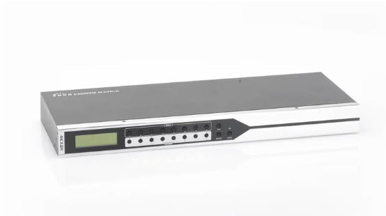 MATRICIAL DE VIDEO HDMI 8 x 8 / 8 Entradas y 8 Salidas en HDMI / 4K @ 30Hz / 10.2 Gbps / HDMI 1.4 / HDCP 1.4 / 3D / Conmutación por Botón, RS232 o