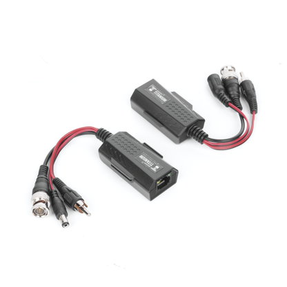 Kit de transceptores activos, envía alimentación 12V/24Vcc/AC, video y audio a una distancia de hasta 150 m en 4K para aplicaciones de video por UTP