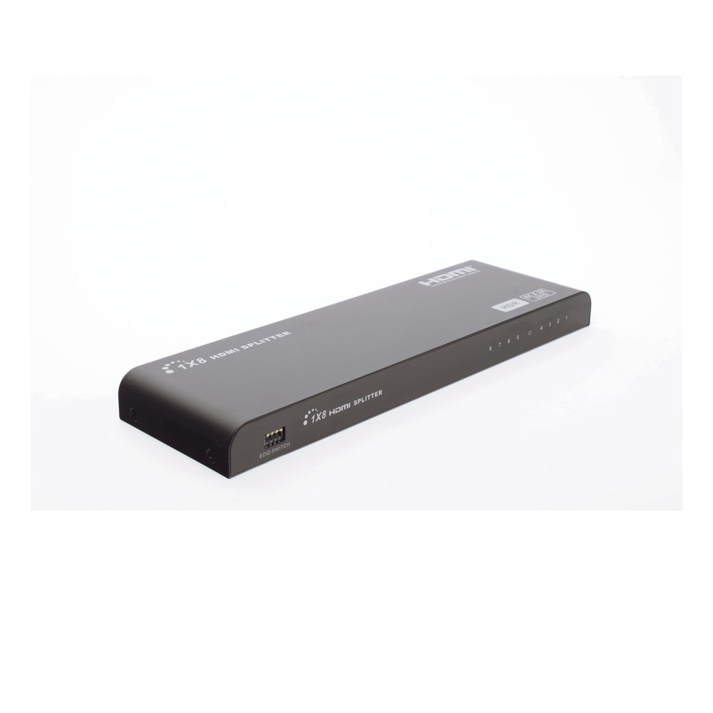 Splitter HDMI 4K de 1 Entrada a 8 Salidas (Simultaneas) | Soporta 4K×2K | Ajuste de resoluciones EDID | HDR | HDMI 2.0 | HDCP 2.2 | Permite mezclar