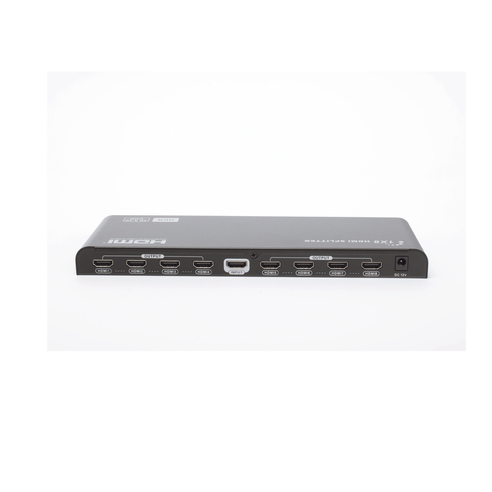 Splitter HDMI 4K de 1 Entrada a 8 Salidas (Simultaneas) | Soporta 4K×2K | Ajuste de resoluciones EDID | HDR | HDMI 2.0 | HDCP 2.2 | Permite mezclar