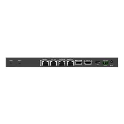 Kit Divisor y Extensor HDMI | 1x4 | Hasta 70 m |Resolución 4K @ 60 Hz | Cat 6/6a/7 | IPCOLOR | CERO LATENCIA | EDID | RS232 | Salida Loop / PoC