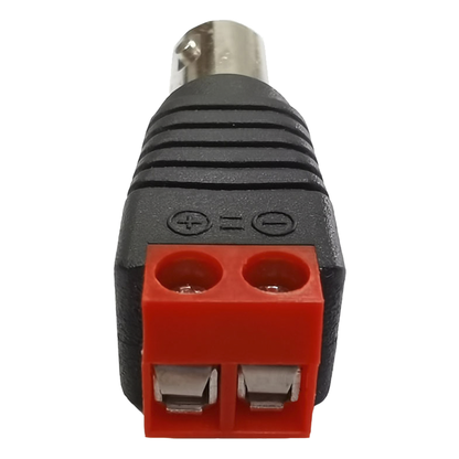 Conector BNC Hembra a Terminales Tipo Tornillo