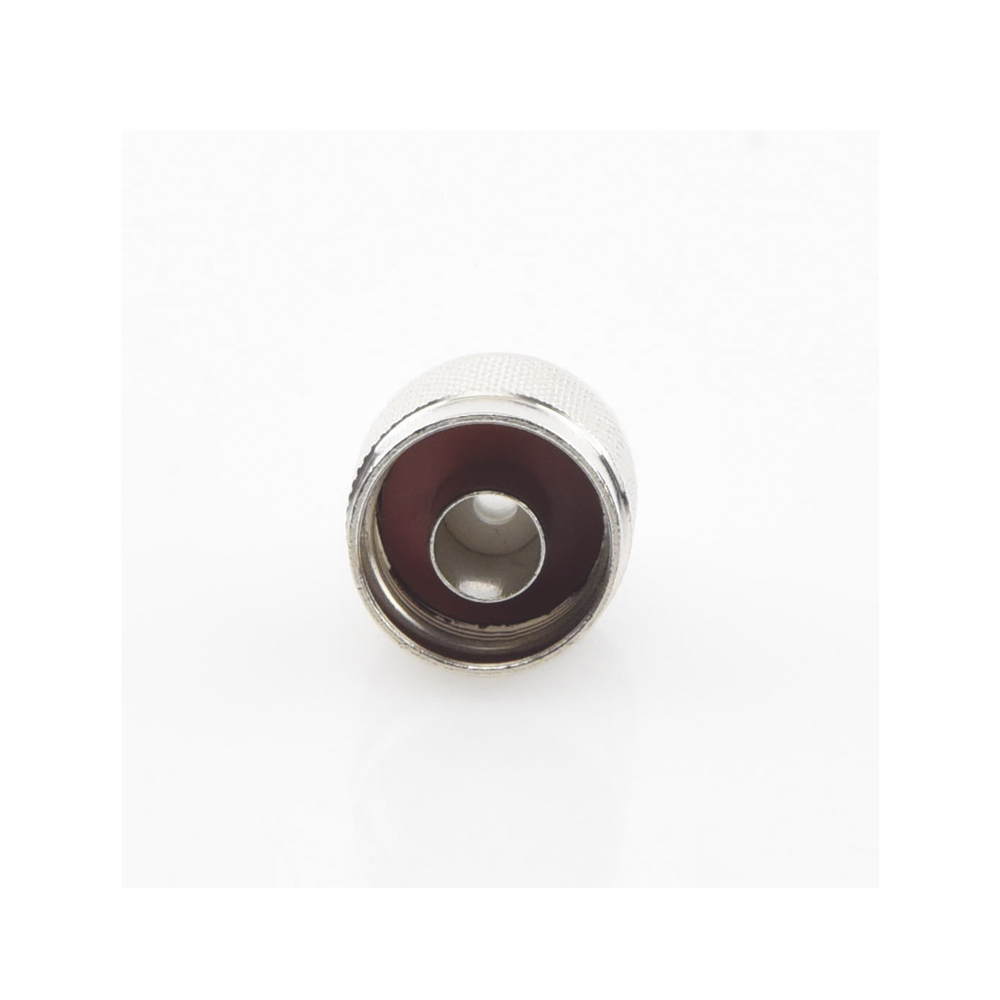 Conector N Macho para 75 Ohm de Anillo Plegable para cable RG-11, Niquel /Oro /Teflón