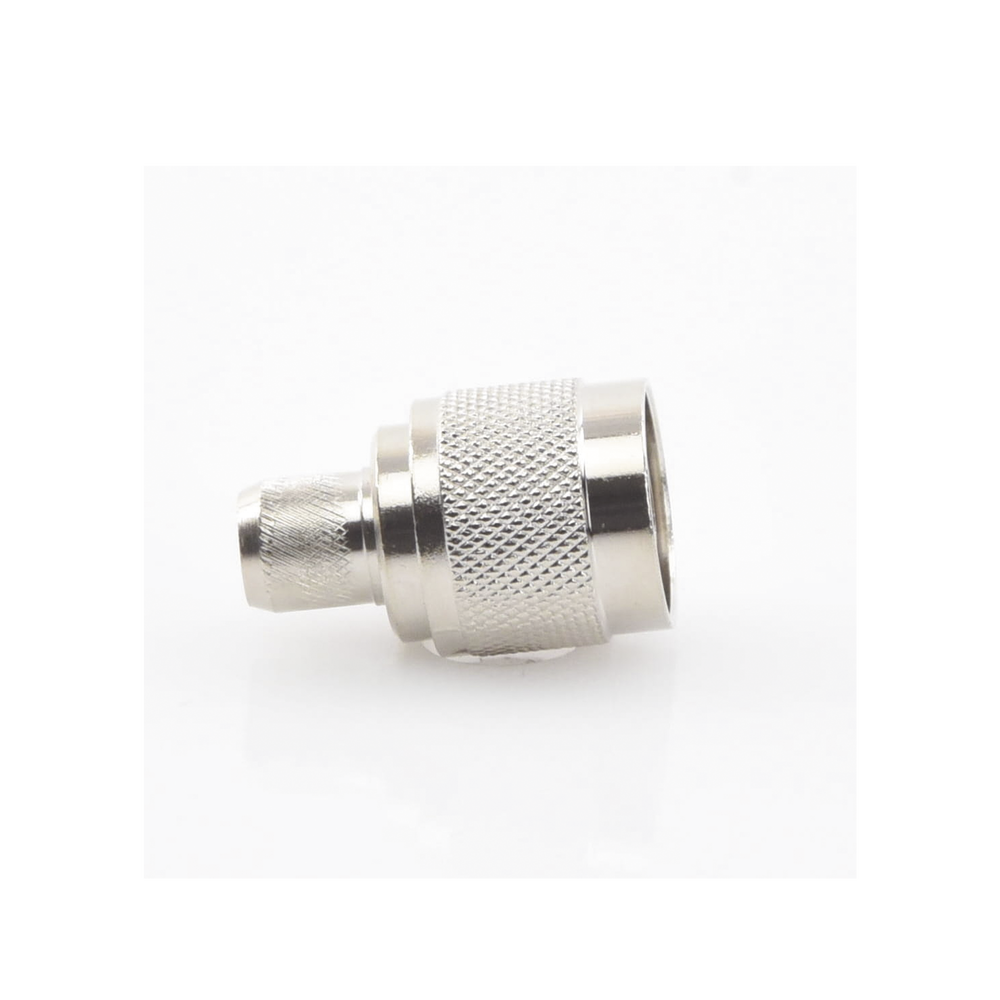 Conector N Macho para 75 Ohm de Anillo Plegable para cable RG-11, Niquel /Oro /Teflón