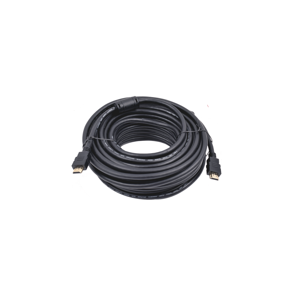 Cable HDMI de 20 Metros (65.62 Pies) (High Speed) / Resolución 4K / Soporta Canal de Retorno de Audio (ARC)/ Soporta 3D / Blindado para Reducir
