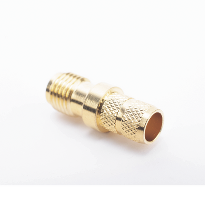 Conector SMA Hembra Inverso de Anillo Plegable para Cable RG-8/X, 9258, LMR-240, LMR-240UF, LMR-LW240, Oro/Oro/Teflón