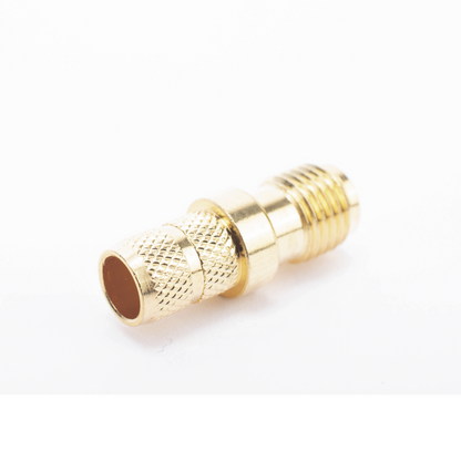 Conector SMA Hembra Inverso de Anillo Plegable para Cable RG-8/X, 9258, LMR-240, LMR-240UF, LMR-LW240, Oro/Oro/Teflón