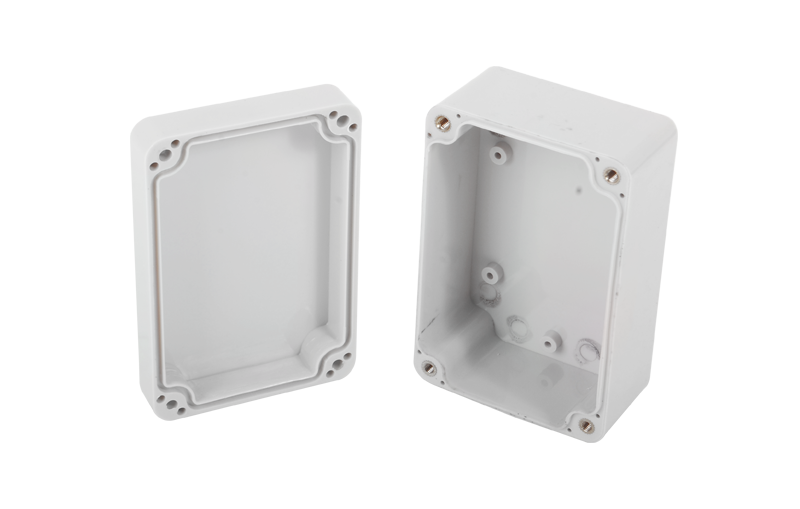 Gabinete Plástico para Exterior (IP65) de 100 x 68 x 50 mm Cierre por Tornillos.
