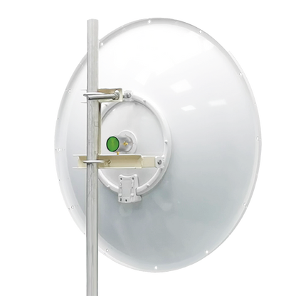 Antena direccional de 3ft, 4.9 a 7.1 GHz, Ganancia 34 dBi, Conectores SMA-hembra, Polarización doble, incluye montaje para torre o mástil