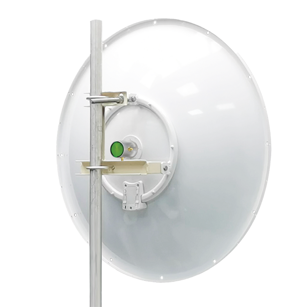 Antena direccional de 3ft, 4.9 a 7.1 GHz, Ganancia 34 dBi, Conectores SMA-hembra, Polarización doble, incluye montaje para torre o mástil