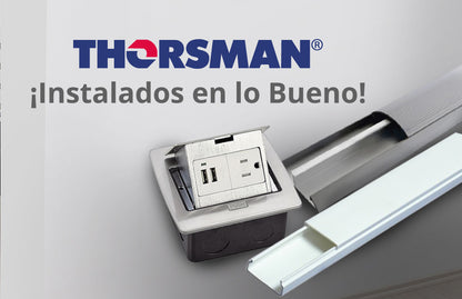 Mini Caja de Piso Redonda Acero Inoxidable (2 Contactos) (11000-12201)