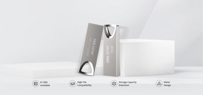 Memoria USB M200 de 16 GB / USB 3.0 / Cuerpo Metálico / Lectura 80 MB/s / Compatible con Windows, macOS, Linux y Android
