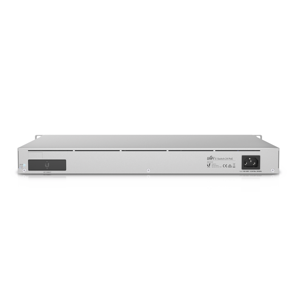 UniFi Switch Empresarial Capa 3 de 24 puertos PoE 802.3af/at (12 puertos 2.5G y 12 puertos 1G) + 2 puertos 1/10G SFP+, 400W, pantalla informativa