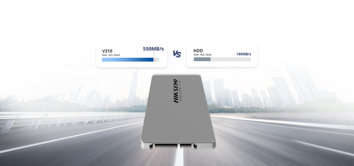 SSD para Videovigilancia Móvil / 512 GB / 2.5" / SATA III / 550 MB/s Lectura / 525 MB/s Escritura / 24/7 / 0°C a 70°C