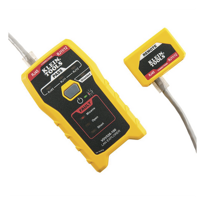 Probador de Cables de Red y Probador de Cables de Datos LAN Explorer™ con Transmisor Remoto.
