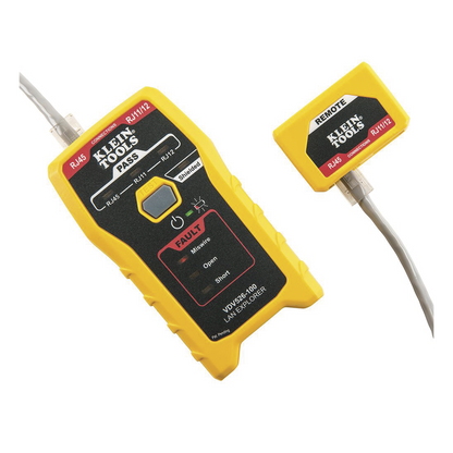 Probador de Cables de Red y Probador de Cables de Datos LAN Explorer™ con Transmisor Remoto.