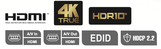 Distribuidor HDMI True 4K de 2 puertos