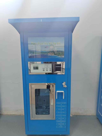 Máquina expendedora de agua con aceptador de monedas, de 400 y 800 Galones diarios.