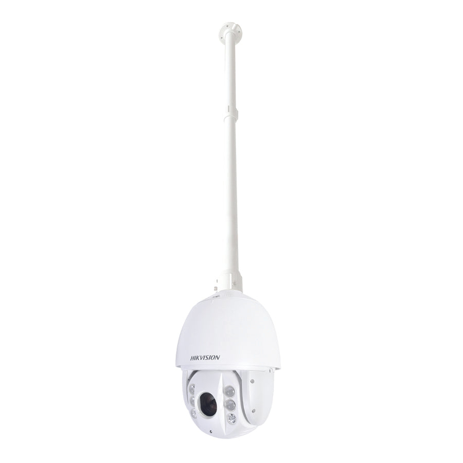 Montaje de techo telescópico tipo tubo para PTZ Hikvision, largo 60 cm - 120 cm